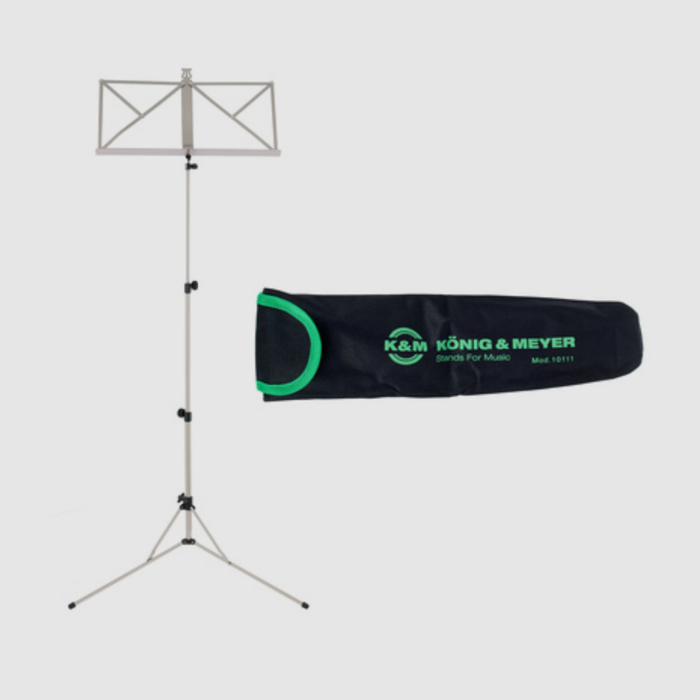 K&M 101 Stand Nickel Colored Set